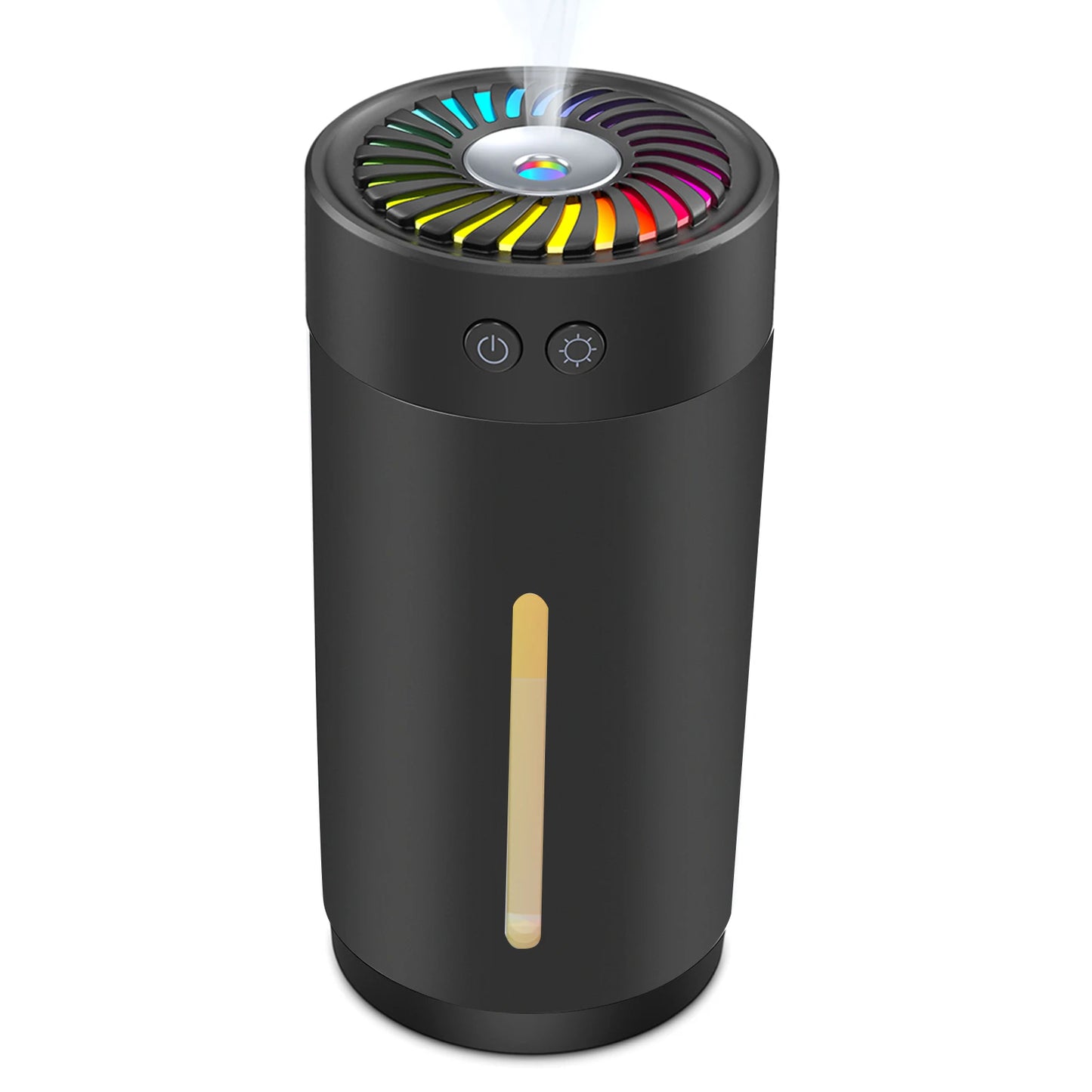 Mini Ultrasonic Humidifier USB with 7 Colors LED Light Dual Mist Modes